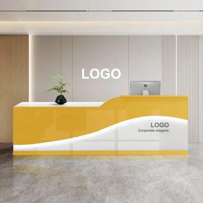 Mostradores de Recepción de Diseño Clásico y Elegante, Estilo Nórdico Retro, Muebles Comerciales de Lujo