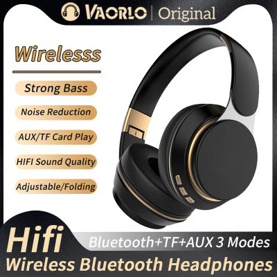 07S auriculares inalámbricos plegables, auriculares estéreo ajustables para juegos, Bluetooth + TF Play + 3,5mm AUX, 3 modos, HIFI, graves pesados