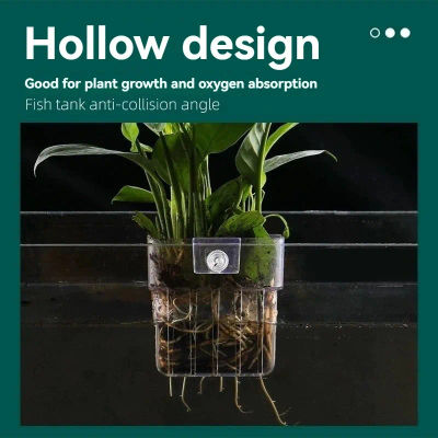 Burbujas de pescado, taza de hierba de agua para acuario, hidroponía de plantas múltiples, cesta de plantación hidropónica para paisaje de pecera