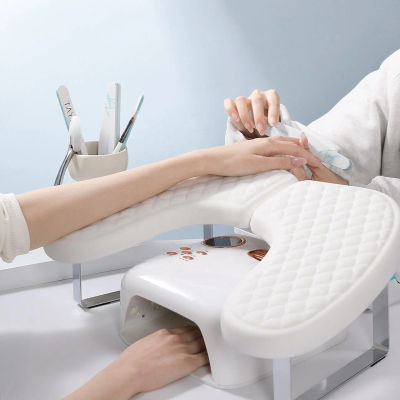 Almohadilla de Manicura con Reposabrazos Grande, Almohada de Mano Suave con Forma de Mariposa, Almohada de Manicura Desmontable y Plegable, Herramienta Especial para Salones de Uñas