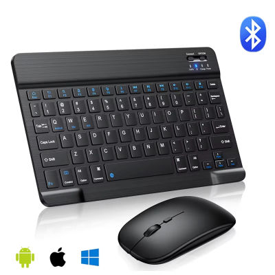 Teclado ultrafino compatible con Bluetooth, Mini teclado inalámbrico portátil para iPad, iPhone, tableta, teléfono, teléfono inteligente portátil