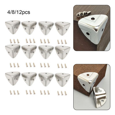 Protector de esquina de caja de Metal para estuches de cosméticos, maletas de madera, fundas de vuelo, Protector de herrajes para muebles Retro, 12 Uds.