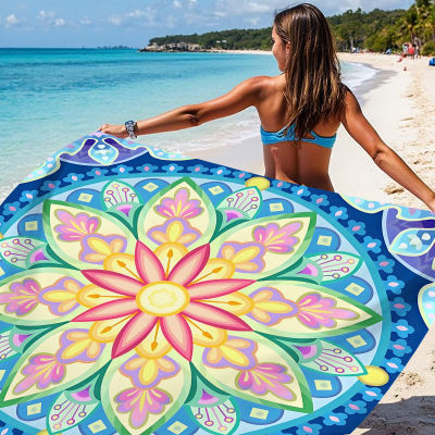 Alfombra de Playa Bohemia Extra Grande de 200x200cm, Impermeable y Resistente a la Arena, Manta Ligera para Picnic al Aire Libre, para Playa, Camping y Viajes