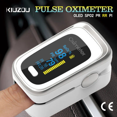 Kiuzou-oxímetro De pulso De dedo portátil médico, medidor De saturación De ritmo cardíaco y oxígeno en sangre, Monitor De Saturómetro OLED