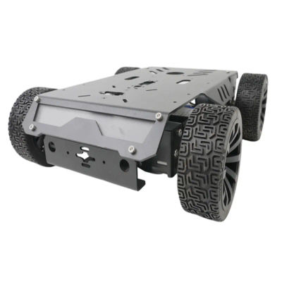 Tanque RC de carga de 15Kg, rueda de goma, Robot, chasis de Metal para Robot Arduino, Kit DIY con Motor, mango de Ps2, coche robótico programable