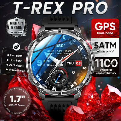 2026 nuevo T-Rex3 Pro 1100mAh batería reloj inteligente GPS camino 5ATM impermeable deportes correr rastreador al aire libre brújula militar Smartwatch