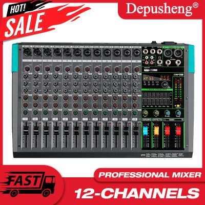 Mezclador de Audio profesional de 12 canales 99 DSP, controlador de DJ, mezcla de grabación de reverberación con Bluetooth para grabar puesta en escena