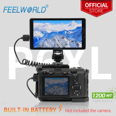 FEELWORLD P6XL 1200nit 6 pulgadas batería integrada de aluminio cámara DSLR Monitor de campo pantalla táctil 4K HDMI alto brillo