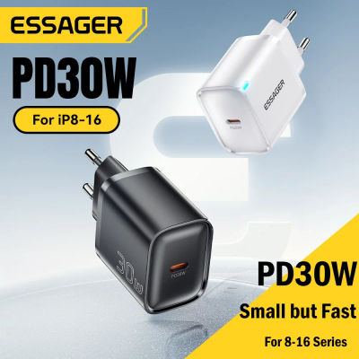 Cargador Essager 30W tipo C PD 3,0 USB C para iPhone 16 15 14 Pro Samsung Huawei Xiaomi Tablet iPad Air Pro cargador de teléfono
