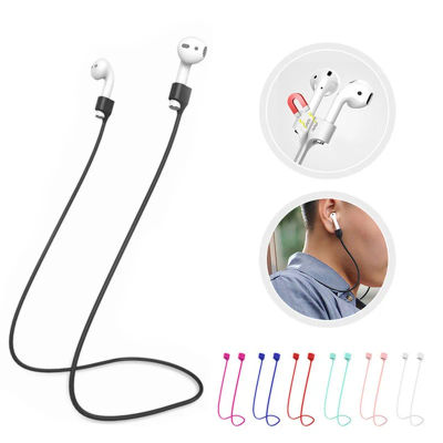 Correa magnética inalámbrica antipérdida de silicona para auriculares Apple AirPods Pro 3 2 1 Huawei, correa para el cuello para auriculares inalámbricos Bluetooth