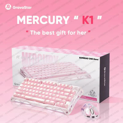 Grava Star Mercury K1 Teclado mecánico inalámbrico para juegos 79 teclas Bluetooth 2,4G con cable RGB Hotswap Gamer teclado sin contacto