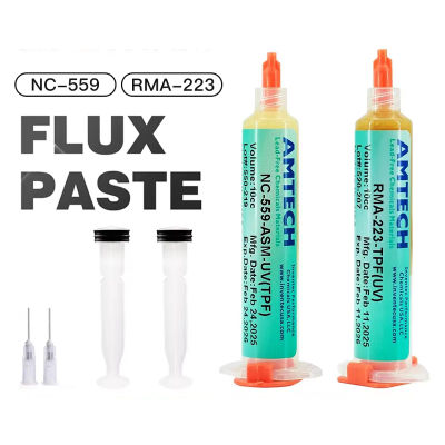 AMTECH NC559 RMA223 juego de pasta fundente grasa de soldadura para teléfono CPU Reballing bajo residuos sin limpieza herramientas de reparación de flujo de soldadura