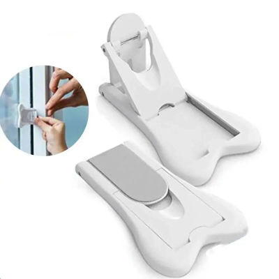 Cerradura de puerta corredera, cerradura de ventana autoadhesiva, tope de marco deslizante, cerradura de puerta de gabinete, cerradura de cajón ABS, cerradura de seguridad para bebés