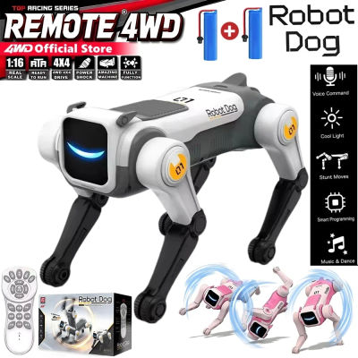 Perro Robot Mecánico RC Inteligente con IA, Comandos de Voz, Programable, Canta, Baila, Acrobacias Electrónicas, Perro Robot Biónico Inteligente