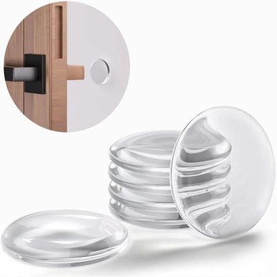 6 Almohadillas Transparentes Autoadhesivas para Amortiguación de Impactos, Protectores de Pared para Muebles, Amortiguadores de Ruido para Cajones y Armarios