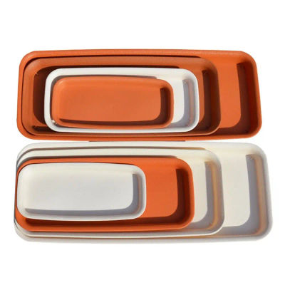 Bandeja rectangular de plástico para plantas, platillo de goteo para interior y exterior, 1 piezas