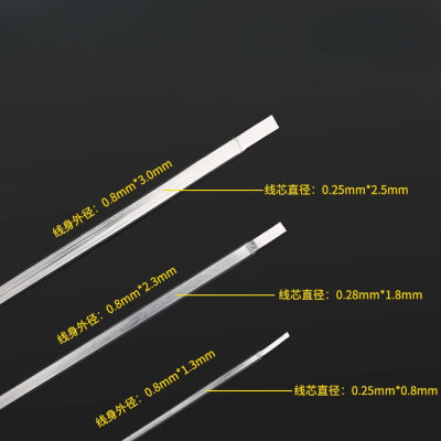 Cable de extensión de Audio de plata pura 4N, Cable de Audio a granel, línea de señal DIY, Cable de altavoz HiFi de 1,3mm, 2,3mm, 3mm, núcleo cuadrado