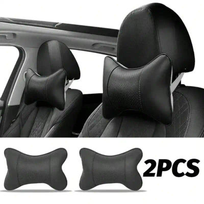 Reposacabezas de asiento de coche de seguridad con malla transpirable, almohada relajante, cojín para reposacabezas y cuello, Protector automático