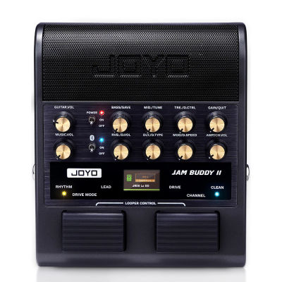 JOYO JAM BUDDY II Amplificador de Guitarra Eléctrica Portátil de 10W y Pedal Multiefectos con Grabación OTG y Bluetooth para Práctica de Guitarra