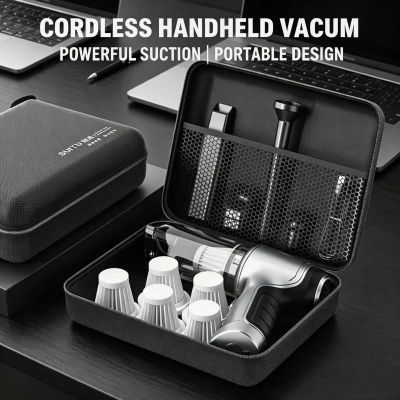 Aspiradora Inalámbrica Portátil de 95000 Pa, Mini Aspiradora de Mano para Auto, Hogar, Escritorio, Limpieza de Teclados, Aspiradora Inalámbrica