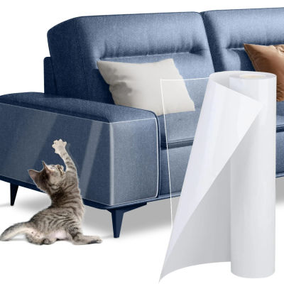 Cinta disuasoria para arañazos de gatos, protectores de muebles de gatos, cinta autoadhesiva transparente para entrenamiento de mascotas, pegatina para muebles de sofá