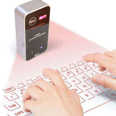 Teclado láser Virtual Bluetooth portátil, teclado de proyector inalámbrico con función de ratón para iphone, tableta, ordenador y teléfono