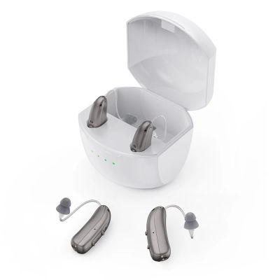 Audífonos Mirasing, audífonos Bluetooth RIC - BTE recargable 2025 con cancelación de ruido y estuche de carga