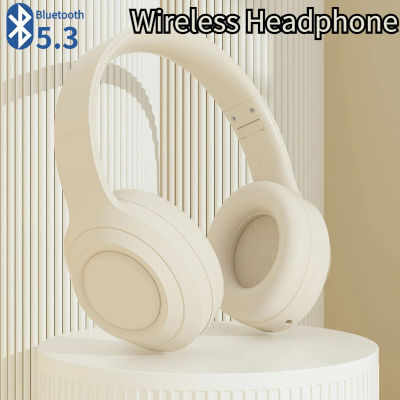 Auriculares inalámbricos Bluetooth 5,3, auriculares estéreo HiFi con cancelación de ruido, diadema para juegos plegable con auriculares, reproductor de música TF/AUX