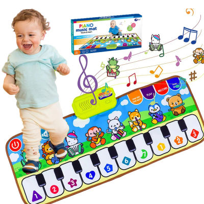 Alfombrilla de Fitness con música de Piano para bebés y niños de 1 a 6 años, teclado de animales, música cognitiva, juguete educativo temprano, regalo de cumpleaños