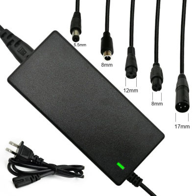 1 Uds adaptador de corriente AC 100-240V negro DC 42V 2A cargador adaptador de corriente para patinete eléctrico enchufe de EE. UU./UE/Reino Unido para batería de litio de 24-36v