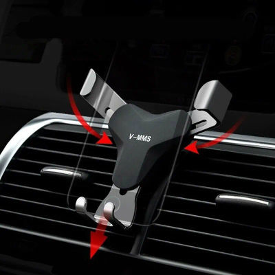Soporte de gravedad para coche para teléfono en salida de aire de coche, soporte para móvil con Clip, sin soporte magnético para teléfono móvil para iPhone 15 Xiaomi Samsung