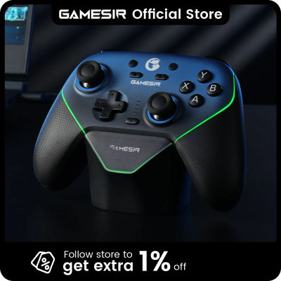 Control de Juego Multiplataforma GameSir Super Nova - Bluetooth/Cableado/Inalámbrico 2.4G, RGB, Efecto Hall para Switch/PC/Android/iOS