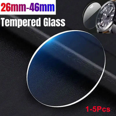 1-5 uds 26-46mm vidrio templado Universal Smartwatch Protector de pantalla película protectora 28mm 30mm 32mm 38mm 40mm 41mm 42mm de diámetro