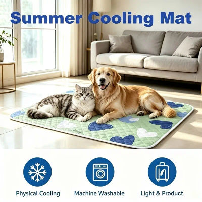 KEMORELA Alfombra Refrigerante Extra Grande para Perros, Enfriamiento y Transpirabilidad, para Perros Pequeños y Grandes, Cama Fría Transpirable para Mascotas