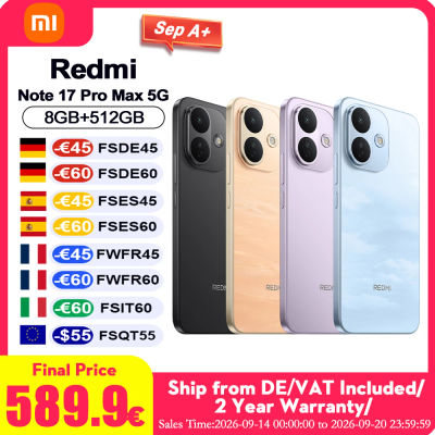 Versión Global Redmi Note 17 Pro Max 5G NFC, Teléfonos con Pantalla AMOLED de 6.83" y Resolución 1.5K, Batería de 9210mAh con Carga Rápida de 100W, Smartphones