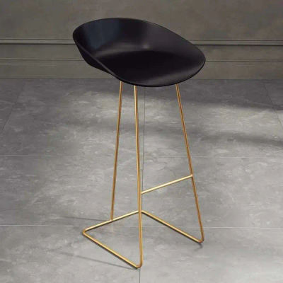Taburete de Bar nórdico, silla alta de hierro forjado, minimalista, moderno, para restaurante, oficina, comedor, conjunto de muebles, taburetes de Bar creativos