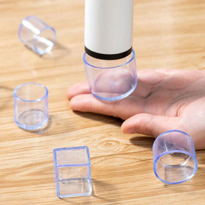 Gorros de goma para patas de silla, almohadillas protectoras transparentes para suelos, decoración del hogar, resistentes al desgaste, antideslizantes, herramienta para cubiertas de patas de muebles,
