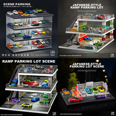 Colector 1/64 estacionamiento juguete coche modelo estante de almacenamiento vitrina decoración de la habitación de los niños regalo de Navidad juguetes para bebés niños niñas