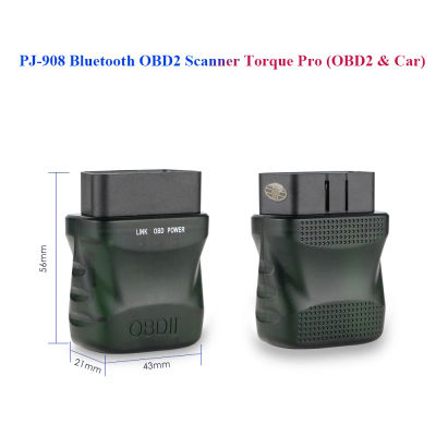Monitor de coche PJ-908 Bluetooth OBD2 escáner Torque Pro para Ossuret marca tienda navegación estéreo Autoradio unidad principal Automotiv OBD