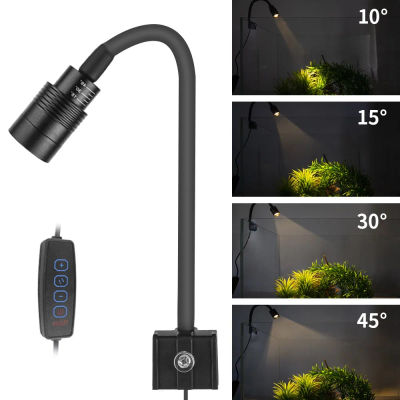 Luz LED súper delgada para acuario, iluminación para plantas, luz de cultivo USB-5V, 3W, iluminación para plantas acuáticas, lámpara con Clip impermeable para pecera