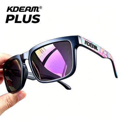 Nuevos Colores KDEAM-PLUS Gafas de Sol Cuadradas Grandes Unisex Polarizadas Fotocromáticas, Gafas de Sol Extra Grandes de Moda con Protección Antideslumbrante y Espejo