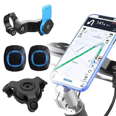 Soporte para Teléfono de Bicicleta, Soporte para Manillar de Bicicleta, Soporte para Teléfono de Navegación a Prueba de Golpes para Xiaomi, iPhone, Samsung, Motocicleta