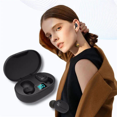 Auriculares Bluetooth E6S con micrófono TWS, auriculares inalámbricos con pantalla Digital, auriculares con cancelación de ruido para Xiaomi Huawei Oppo