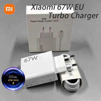 Cargador Xiaomi de 67W con Carga Rápida, Cable USB de 1M, Adaptador de Cable EU/US para Mi 14, Redmi Note 13, 12 Pro Turbo, Poco F5