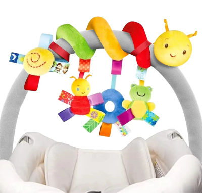 Sonajeros colgantes para cuna de bebé, juguete para asiento de coche, móviles suaves, cochecito, cuna, juguete en espiral, cochecito, muñecas colgantes para bebés, regalo para recién nacidos
