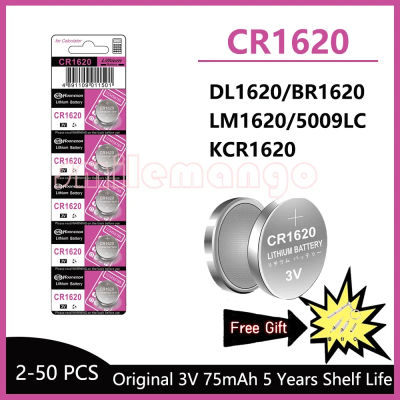Batería CR1620 de 3V, batería de botón CR 1620 adecuada para relojes, altavoces de audio para coche, básculas, afeitadoras, celda de litio DL1620 BR1620