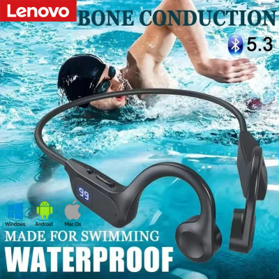 Auriculares inalámbricos Lenovo X7 con conducción ósea, auriculares Bluetooth, resistentes al agua, manos libres con micrófono para correr, deporte, natación