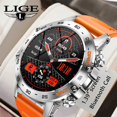 LIGE New1.39 "Bluetooth llamada reloj inteligente hombres deporte al aire libre Fitness ritmo cardíaco monitoreo de salud Smartwatch para teléfono Android IOS