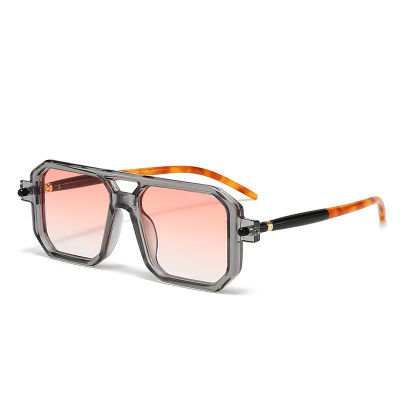 Gafas de Sol Poligonales Rectangulares de Moda, Gafas de Sol Cuadradas para Mujer y Hombre, Gafas de Sol para Viajes de Verano
