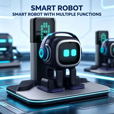 Robot EMO Multifuncional, Robot Inteligente Interactivo que Habla y Baila, Juguete de Compañía Emocional para Decoración del Hogar y Regalo